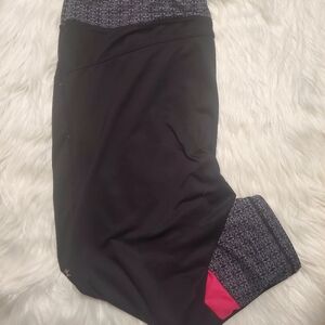 Black and Pink Fitness Leggings